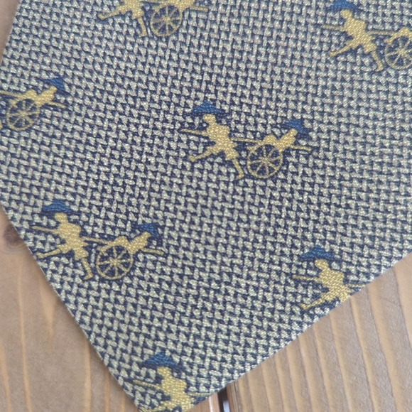 Emporio Armani Rickshaw Silk Blend Tie Made in Italy - Picture 2 of 7